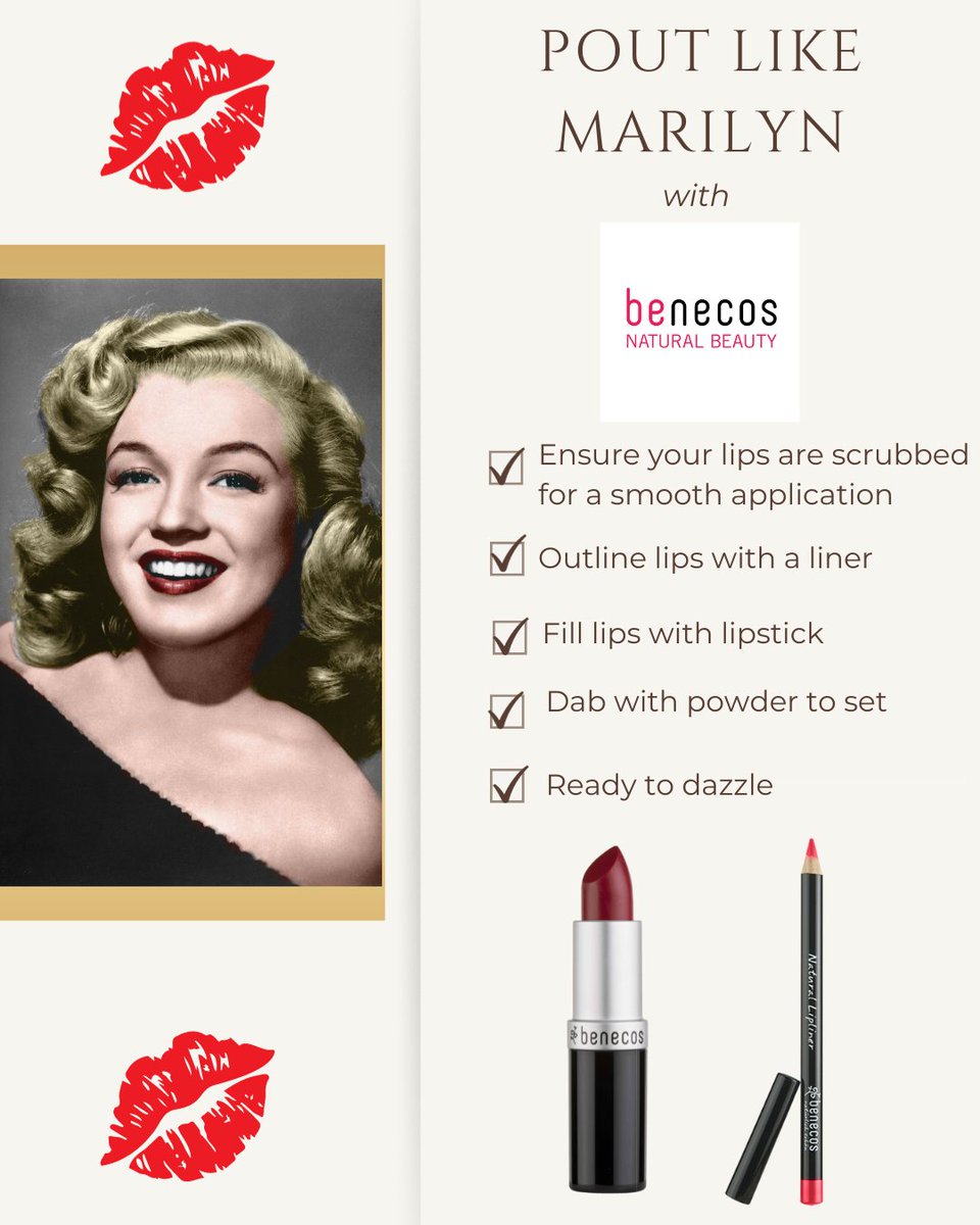 Achieve an old-school Hollywood look with our lip collection.  It will be your go-to lip for the party season!

benecos.uk