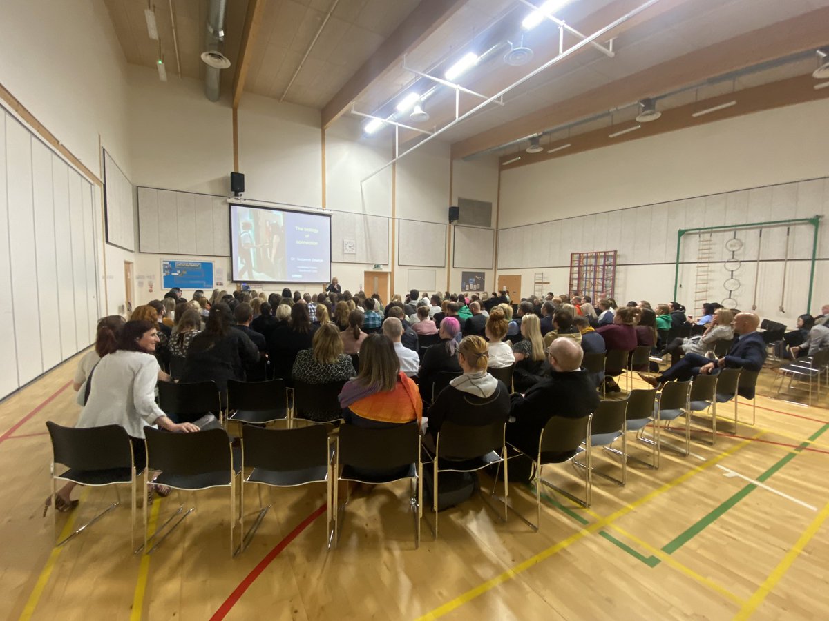 AiryhallSch's tweet photo. We were delighted to welcome @suzannezeedyk back to Hazlehead ASG to present to staff about the importance of relationships and connection. @hazleheadschool @FernieleaSchool @KingsfordSch @CountesswellsSc @hazleheadacad https://t.co/5OlyQaxlyN