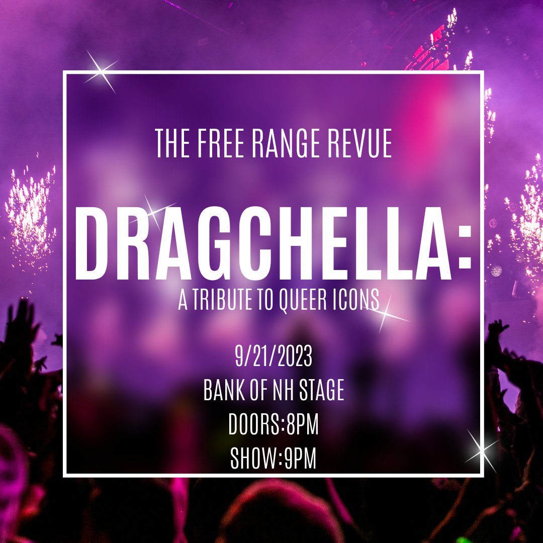 THIS THURS is our 1st of many #FreeRangeRevue nights in partnership w/ @CapitalCityPride! Didn't get to see @jvn at the #ChubbTheatre? Come to the #FreeRangeRevue at #theStage starting at 8pm! The theme: Dragchella - a tribute to queer icons. Tix & info @ #linkinbio #ccanh #bnhs