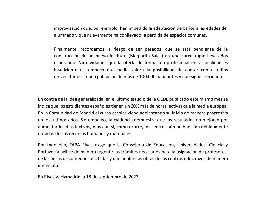 FAPA Rivas tweet media