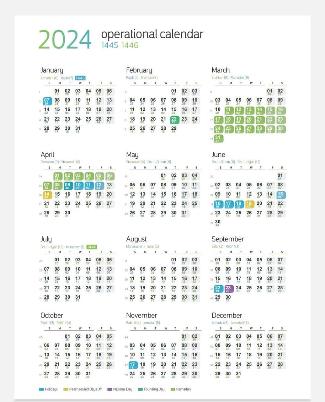 Calendar 2024 Aramco Bobbi Chrissy
