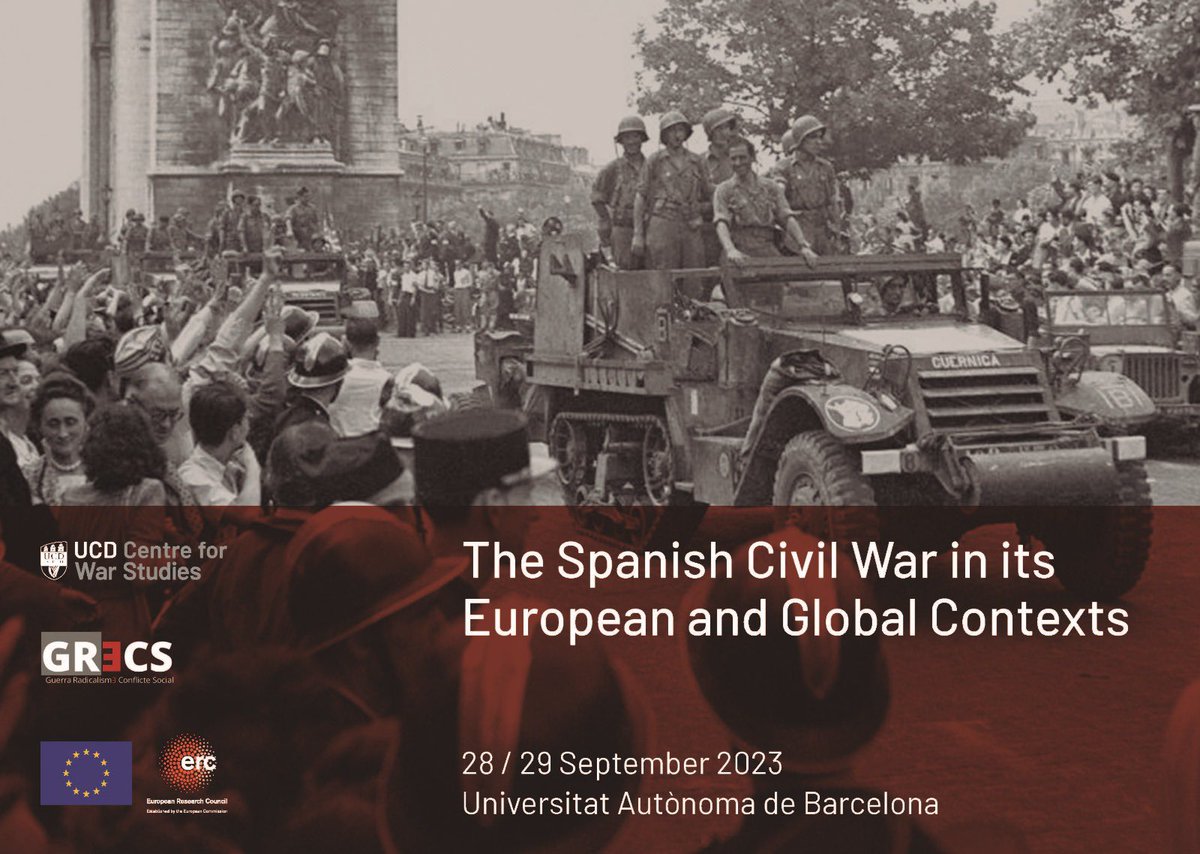 A finales de este mes (28-29), estaremos en <a href="/UABBarcelona/">Universitat Autònoma de Barcelona</a> debatiendo sobre las dimensiones internacional y global de la Guerra Civil española. El congreso está organizado por el proyecto <a href="/CivilWars_ERC/">The Age of Civil Wars in Europe, 1914-1949</a>, en colaboración con el grupo <a href="/GRECS_UAB_UdG/">GRECS</a>.