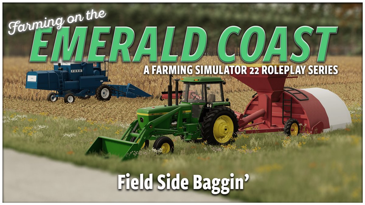 FarmsMighty's tweet photo. Bagging corn on the Emerald Coast! Link in comments. #fs22 #farmingsimulator22 #mightymikefarms https://t.co/9DPsZySyu6