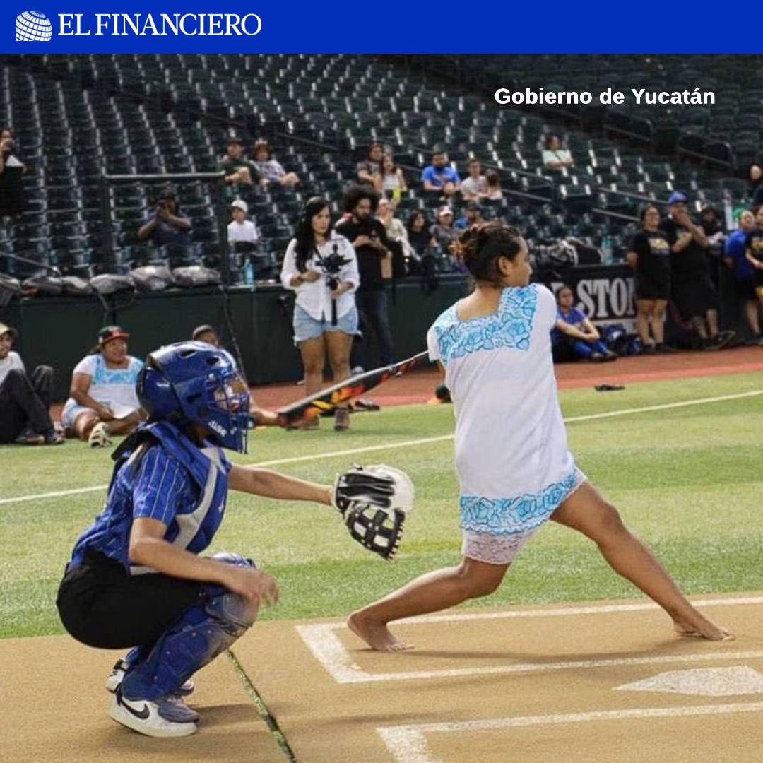 ElFinanciero_Mx's tweet image. Las Amazonas de Yaxunah, equipo femenil yucateco de softbol, ganaron abultadamente su primer partido de exhibición contra las Falcons de la Universidad del Valle de #Phoenix en #EU, en donde destacaron con sus uniformes de huipiles. 🥰

➡ bit.ly/45YsXlB