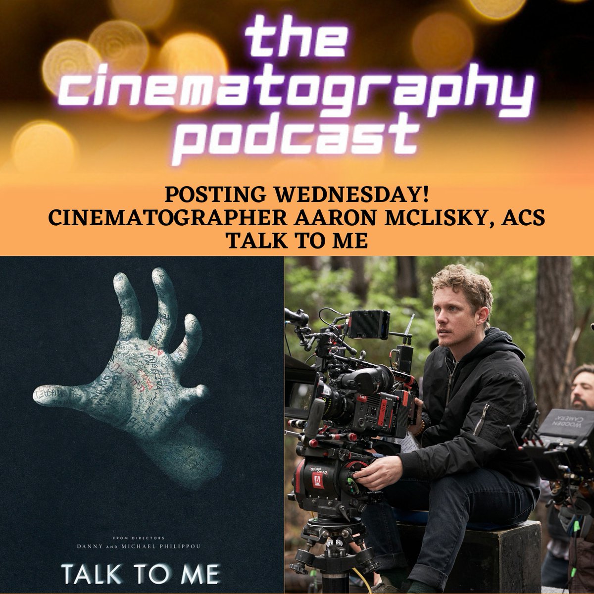 Tomorrow! DP Aaron McLisky, ACS on the #horrorfilm #TalkToMe  Don't miss it! <a href="/Aaronmclisky/">Aaron Mclisky</a> <a href="/talktomemovie/">Talk To Me</a> <a href="/A24/">A24</a> @NeptuneSalad #horror #horrormovie #scarymovies #dp #dop #filmmaker #movies #film #cinematographer #cinematography #dp #dop #filmpodcast #cinematographypodcast