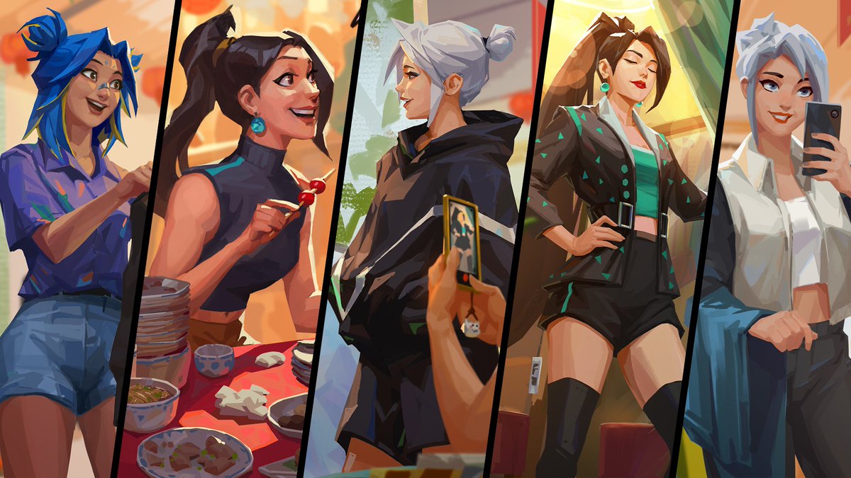 VALORANT's tweet photo. Which outfit you stealing? https://t.co/TTAtGDDz6f