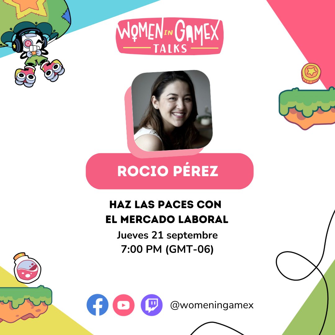 WomenInGamex's tweet photo. 🥊¡Haz las paces con el Mercado Laboral!
¿Te has preguntado cómo puedes encontrar un equilibrio entre tus aspiraciones profesionales y las demandas del mundo laboral? Si es así, esta charla está diseñada especialmente para ti.
#wigxtalks #juntascambiamoseljuego https://t.co/CIBWLEQuHO