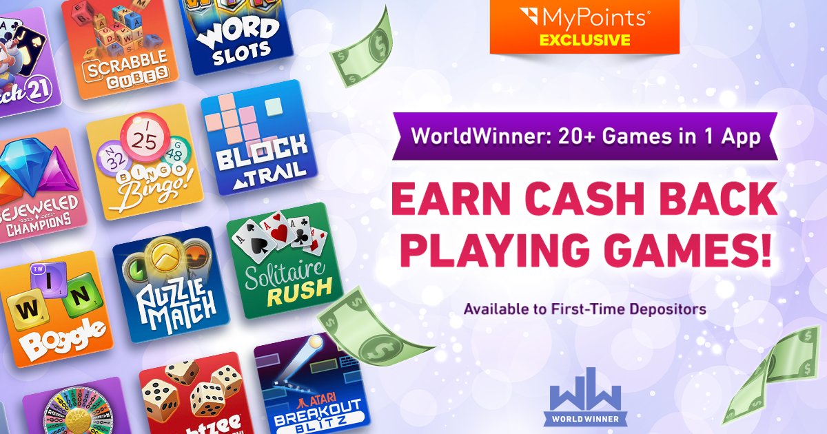 MyPoints's tweet photo. Newbie depositors, listen up! ๐ Join us, deposit just $5, enjoy 20 exciting games on WorldWinner, and voila! You'll earn a fantastic 4,000 points! ๐ฎ๐ฐ Don't miss out on this awesome deal! ๐ฅ
https://t.co/IF9Jtnz5Ae
#GamingRewards #FirstTimeDeposit https://t.co/hNiQv7B8og