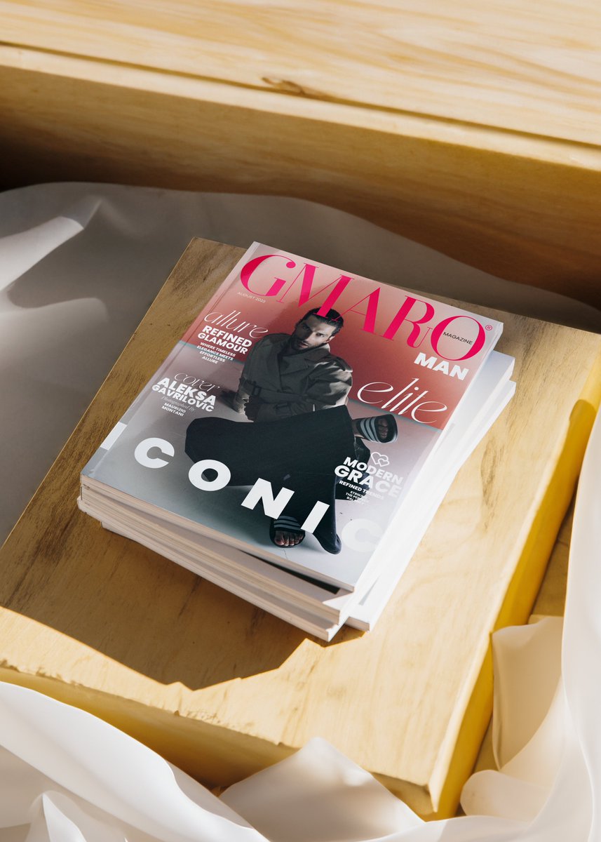 Dive into a world of fashion and charisma with our August 2023 Issue #36 of GMARO Magazine! Aleksa Gavrilovic, as he graces the cover in a display of sheer style and poise. 
Photographer - Maurizio Montani  
Cover Model - Aleksa Gavrilovic  
Special thanks to - Marko Fox