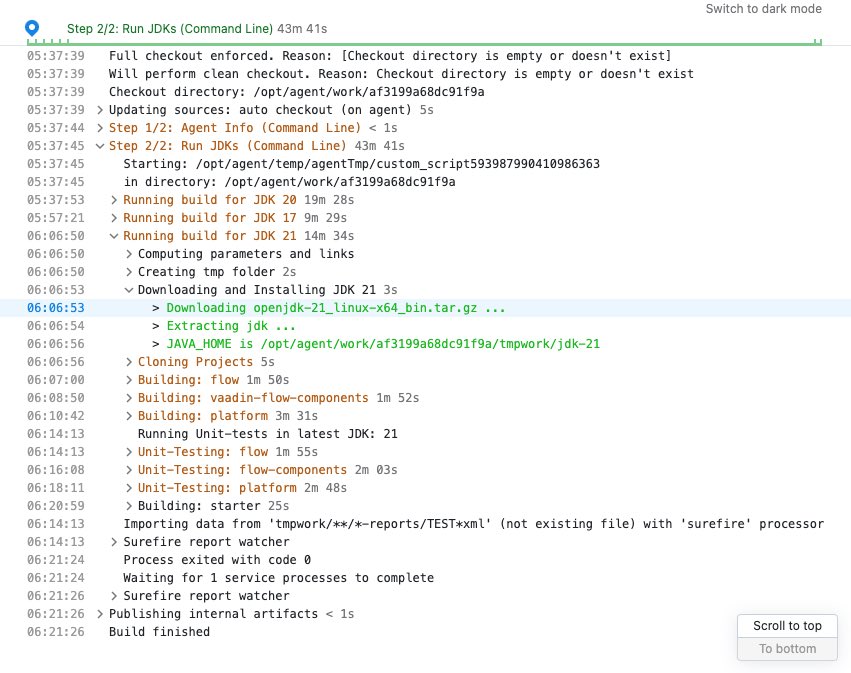 marcushellberg's tweet image. Yes, we have tested @vaadin with #Java21 and we can happily report it works!