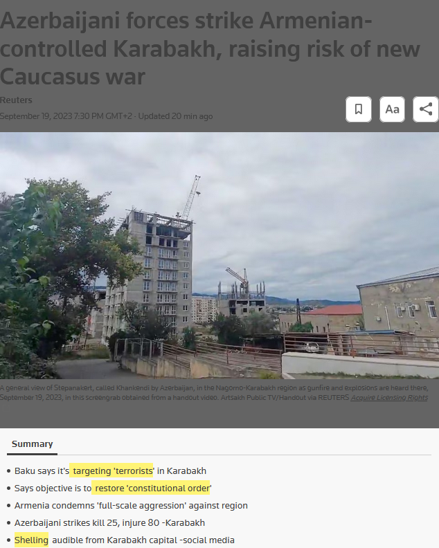 MenachemRosen1's tweet image. Remember, #Azerbajian is a Russian vassal state, so expect the same pattern here.
#RussiaIsATerroristState