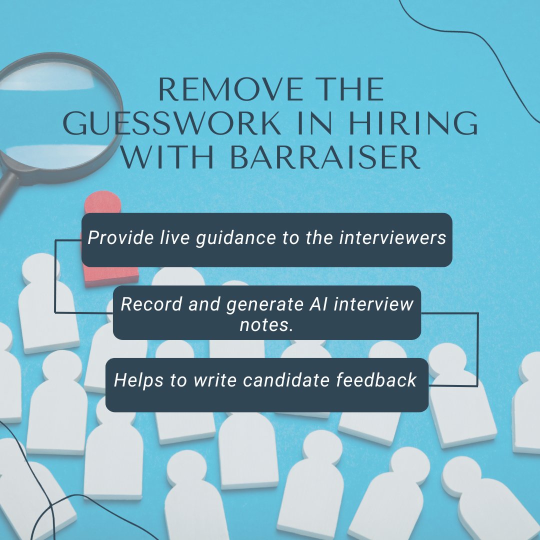 Revolutionize recruitment with BarRaiser! Explore the future of hiring. 🚀💼 AI-driven feedback, live guidance, and innovative interview notes for better matches. Join us now! #DataDrivenHiring #RecruitmentInsights