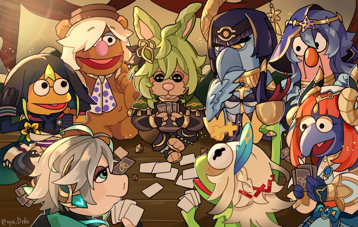 Before the final illustration with everyone I want to thank the crewmeru for being so nice and amazing💚