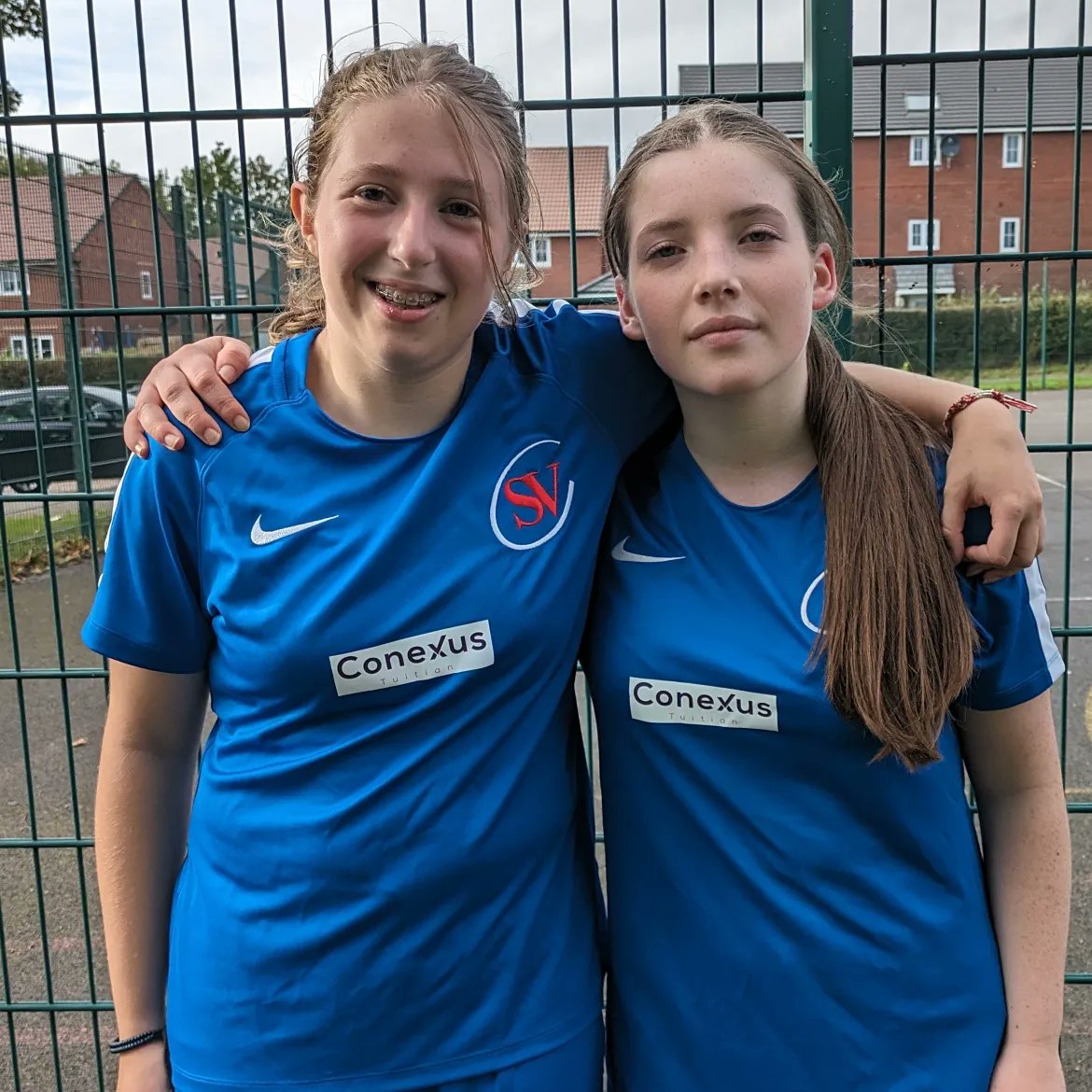 SevernValePE's tweet photo. Our U16s played in the 1st round of the the ESFA Cup against a very strong @wyedeanpedept side, coming away with a 4-0 win. Well done to our goal scorers Elle  and Lauren and joint players of the match Chase and Leilani. A huge thanks to @ConexusTuition for sponsoring our new kit https://t.co/iSdrNLfZ2w