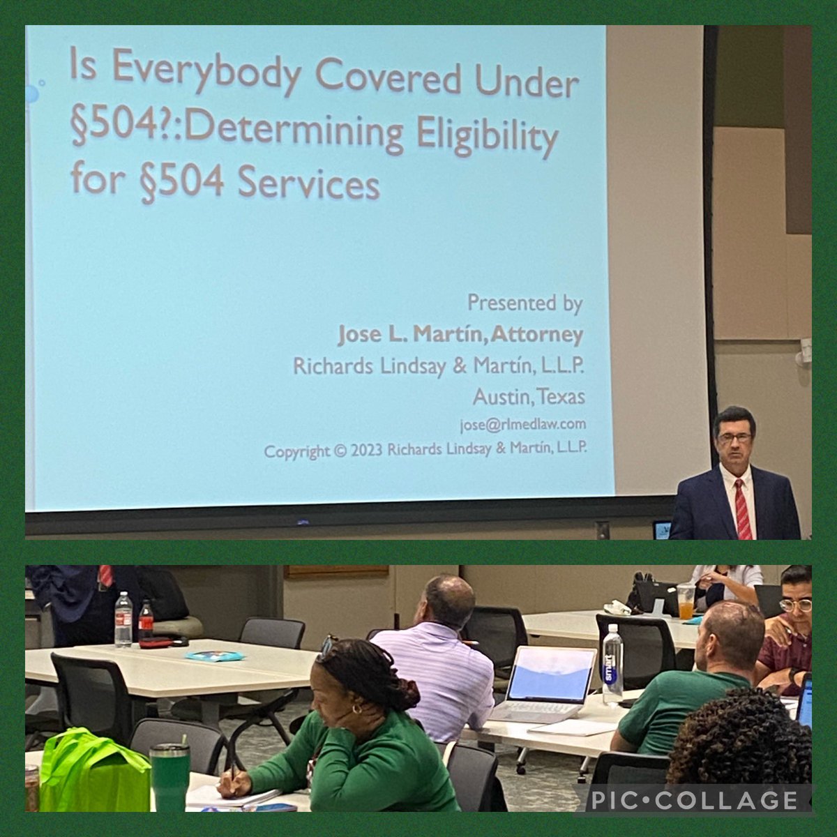 AISD_SpecialSer's tweet photo. Thank you Attorney Jose Martin for speaking to @AliefISD Section 504 Contacts today! #WeAreAlief #AliefProud https://t.co/ippmEjOmLB