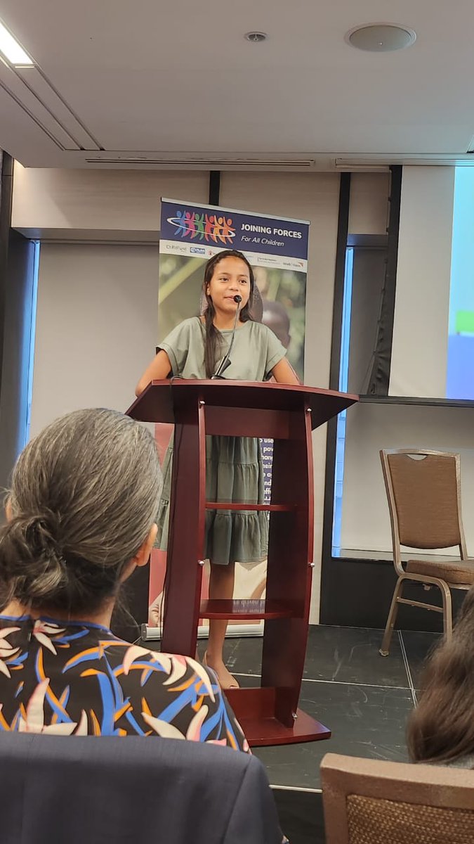 Este día Angie fue la representante de El Salvador en el evento paralelo organizado por Joining Forces en el marco de e la 78º sesión de la Asamblea General de las Naciones Unidas y SDG Summit 2023.

#JoiningForces #UNGA78 #SDGSummit 🗣️🌎