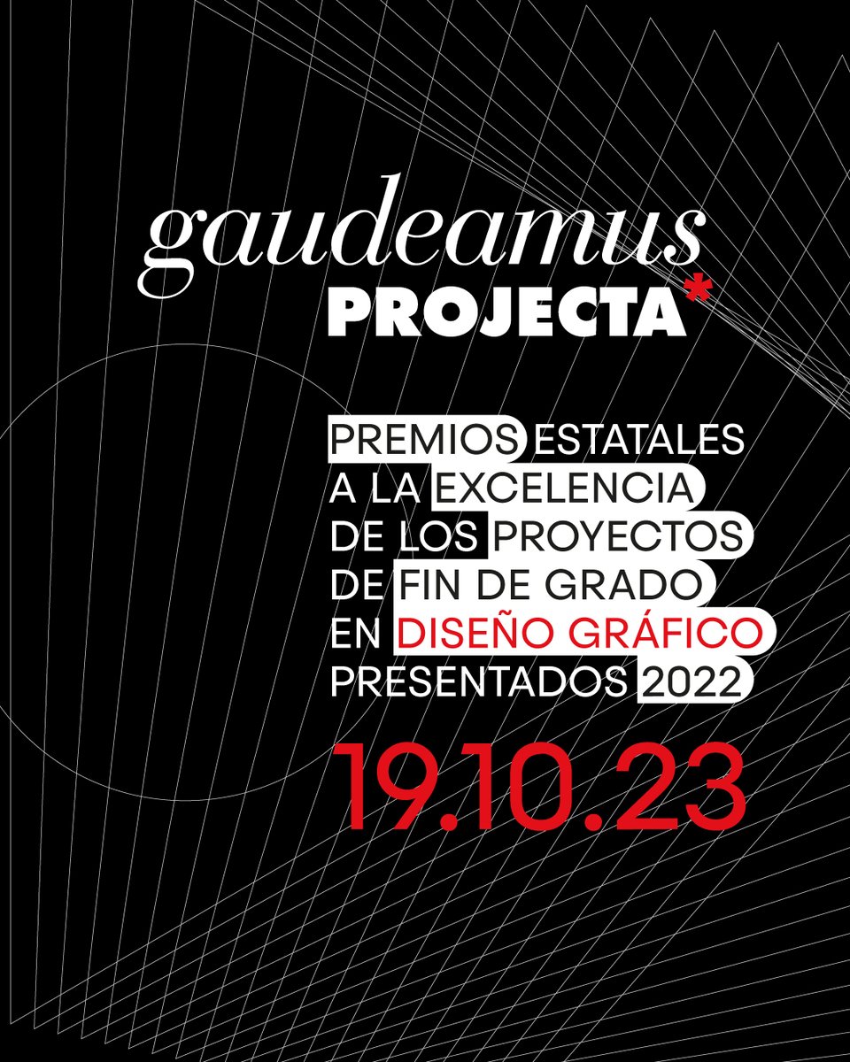 dissenygrafic's tweet photo. El 19 d'octubre a l'Arxiu de la Corona d'Aragó, es realitzarà la presentació i gal·la de la 6a edició dels premis #gaudeamusPROJECTA. Un dels esdeveniments més esperats de l'any i que premia al talent jove i l'excel·lència acadèmica del disseny gràfic.
Reserva la data! #codgc https://t.co/q2HukaHFvu