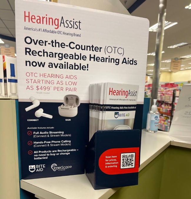 $INND @inndstock @HearingAssistUS @riteaid I can confirm that Rite Aid Store #2416 in Mt Vernon Ohio has Hearing Assist OTC hearing aids in stock!!! Thanks Trena!