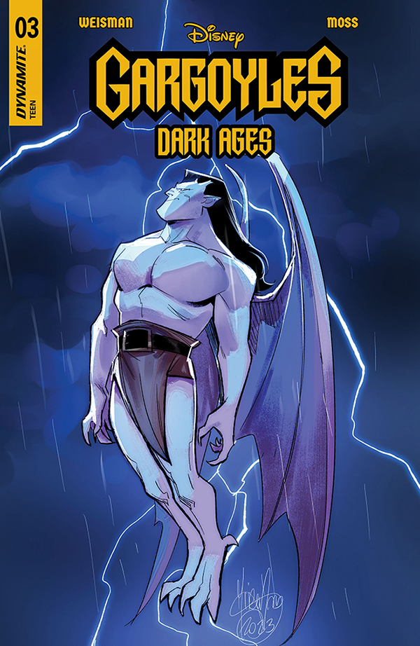 In stores this week, Gargoyles: Dark Ages #3 with covers by Clayton Crain, Alan Quah, Mirka Andolfo, Kenya Danino, Erica Henderson and an action figure cover.

#disney #gargoyles #gregweisman #drewmoss

dynamite.com/disney/viewPro…