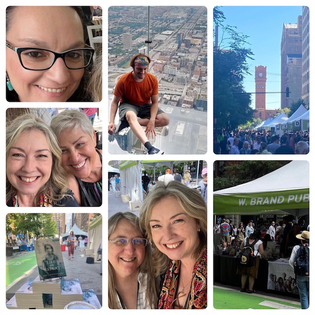 wbrandpub's tweet photo. Sunshine, smiles &amp; book sales were on tap at the @WBrandPub booth in Chicago during the annual literary lovers’ @PrintersRowFest. Thank you to all who made this year’s visit extra special! #PRLF23 @CowgirlDispatch https://t.co/CJPiXYNrMP