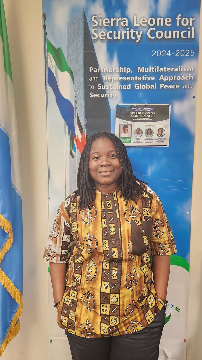 During this #UNGA inspired panel in NY, I stressed the importance of nurturing stronger, sustainable institutions.
This demands a government with empathy and the willingness to embrace positive models at all times.

Thx to the Ministry  for having my activist views <a href="/Cee_Bah/">Chernor Bah</a>