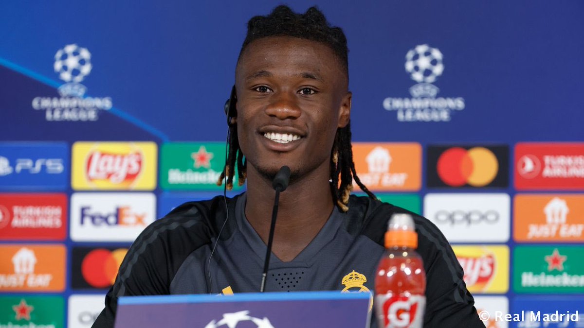 beryar_taher's tweet photo. Edu. Camavinga🎙️: The first time we won a trophy I thought we'd have a party in the dressing room but that didn't happen. I've picked up a different mentality here,". 
#RealMadrid #Camavinga #RealMentality https://t.co/9fPkj4JTln