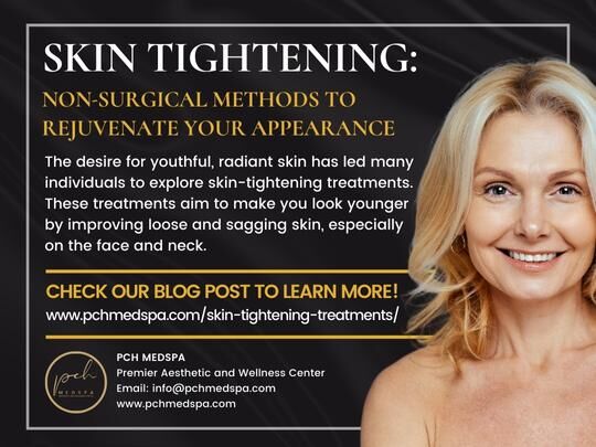 PCHMedSpa's tweet photo. 🌟 Reclaim your youthful glow with non-surgical skin tightening! Our latest blog post explores budget-friendly techniques and expert insights to help you choose the perfect method. Ready to rejuvenate? 
Contact us today! #SkinTightening #PCHMedSpa https://t.co/D7b9B4iL7A