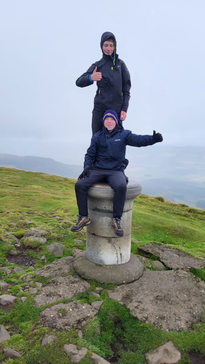 LochendWiderA's tweet photo. Dsy 2. A dreich start meant detach ing inner tents and pack away for tonight. A new experience for the team! Today tackled East Lomond Hill -we got a few mins of views before the clouds and rain set in! Still enjoying themselves though!
@LochendHigh @DofEGlasgow @aspenoutdoors https://t.co/5msqQWEQ9D