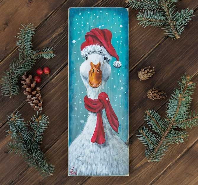 NikolsWorld's tweet photo. Cute #Christmas #Goose in #SANTA hat original painting holiday wood wall art
https://t.co/JzzQwSPT0W https://t.co/qBy2sHgWzb