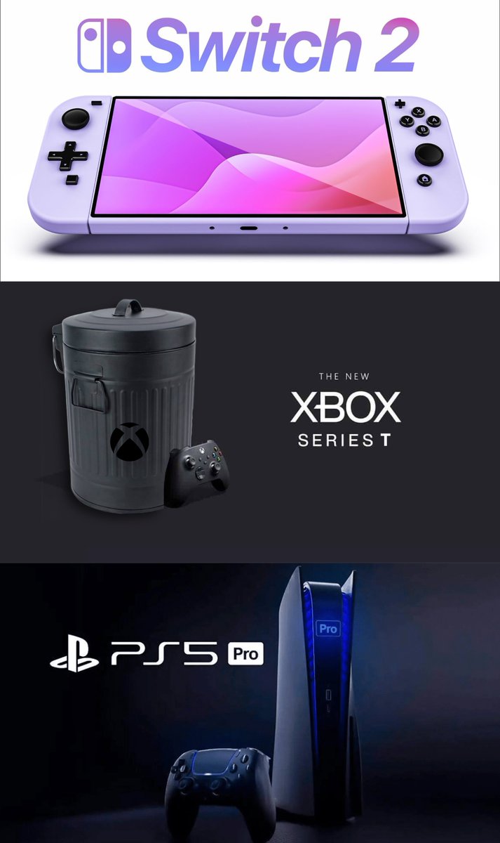 OmoiteS's tweet photo. 2024 is going to be great for new console hardware launches.

PlayStation, Nintendo and Xbox all bringing the 🔥🔥🔥🔥. https://t.co/O9BpXs67Ln