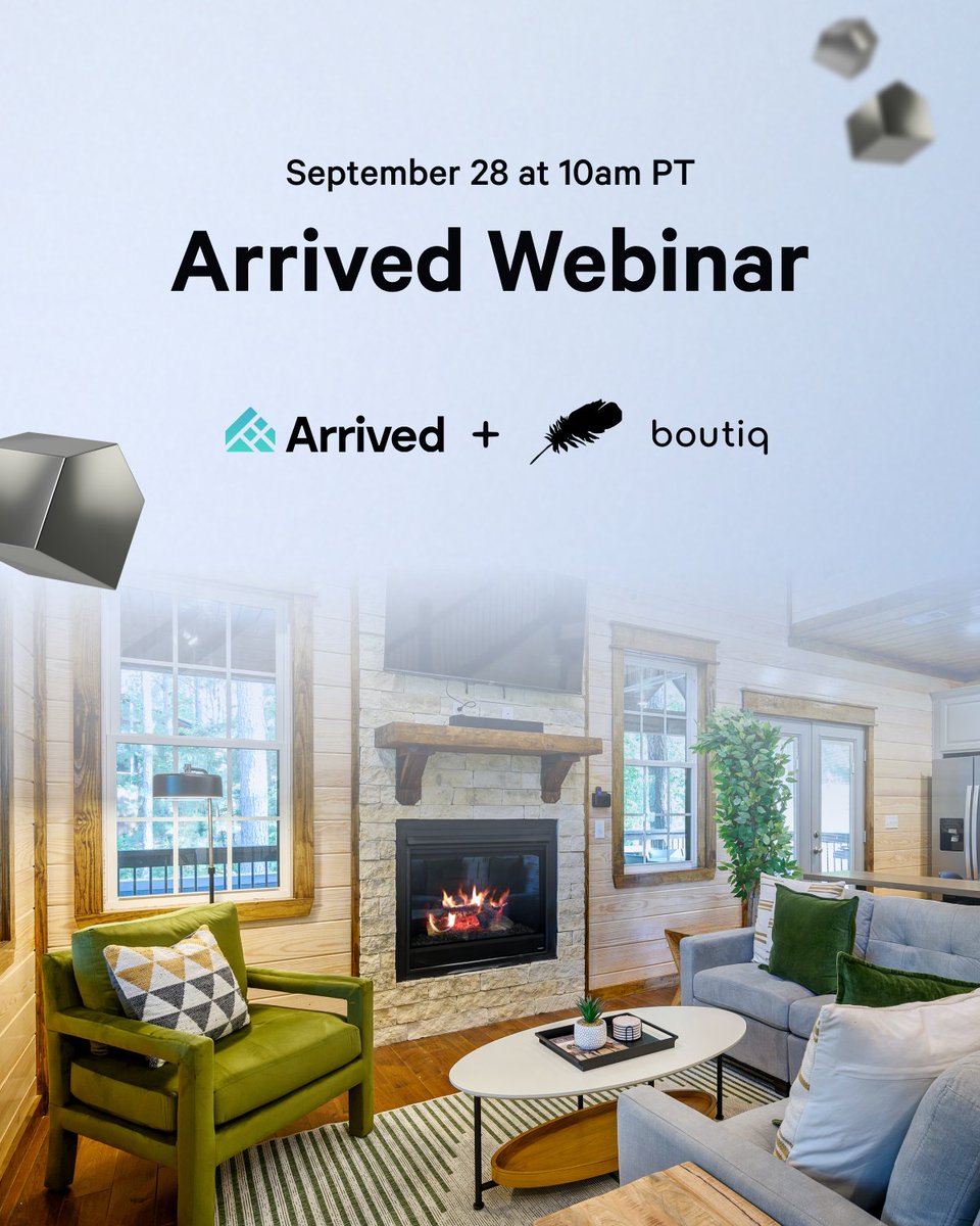 Arrived partners with <a href="/Boutiq/">Boutiq 🪶</a>, a 5-star hospitality group, to create luxury vacation rental homes and experiences. Join this webinar to learn more about who they are and why we entrust Boutiq with our vacation rentals.

To Register: bit.ly/3sTuaMq