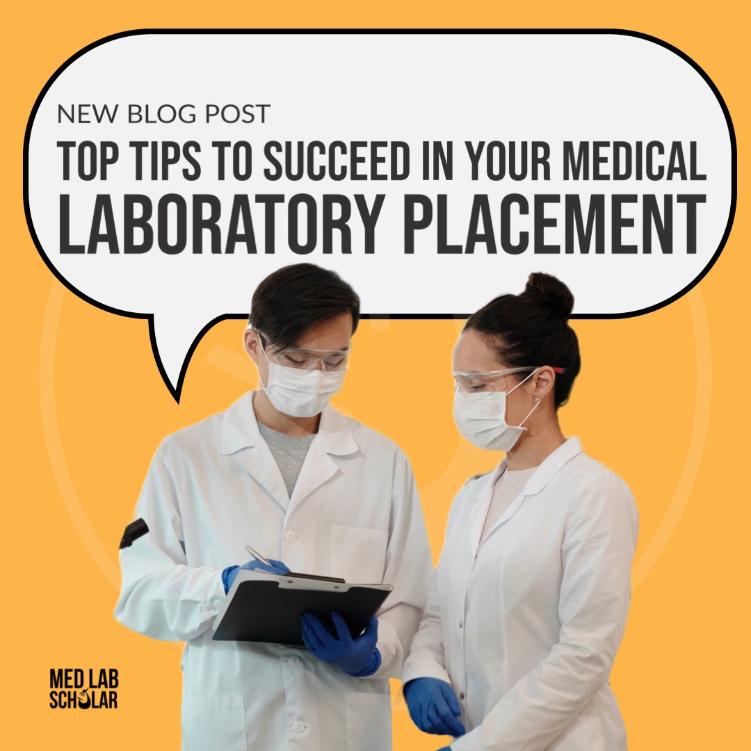 medlabscholar's tweet image. Clinical placement is a pivotal phase in the education and training for med lab students. 

So we made a new blog post highlighting our top tips to succeed in a Medical Laboratory Placement!! ✨

Link: medlabscholar.com/2023/09/03/top…
_
#medlab #biomedicallaboratoryscience #placementtips