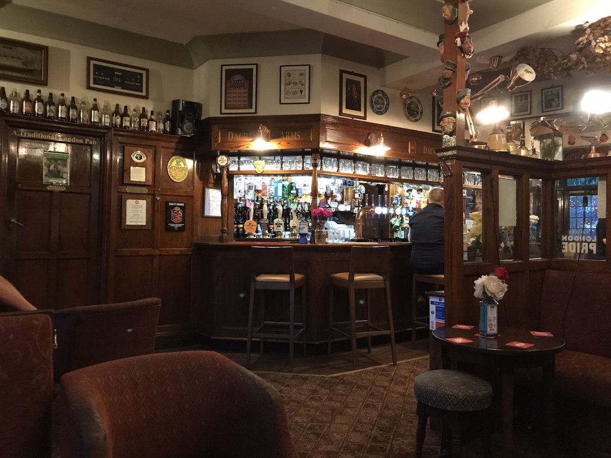 It's been a while, but I'm back at the #dacreArms #Se13 on a @SELondonCamra social. Still wonderfully traditional.