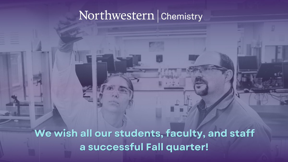 NUChemistry's tweet image. Happy first day of school to the @NUChemistry community.  Let’s make the 2023-24 academic year amazing! 🧪🔬🥼

#Chemistry #fallquarter #wildcats