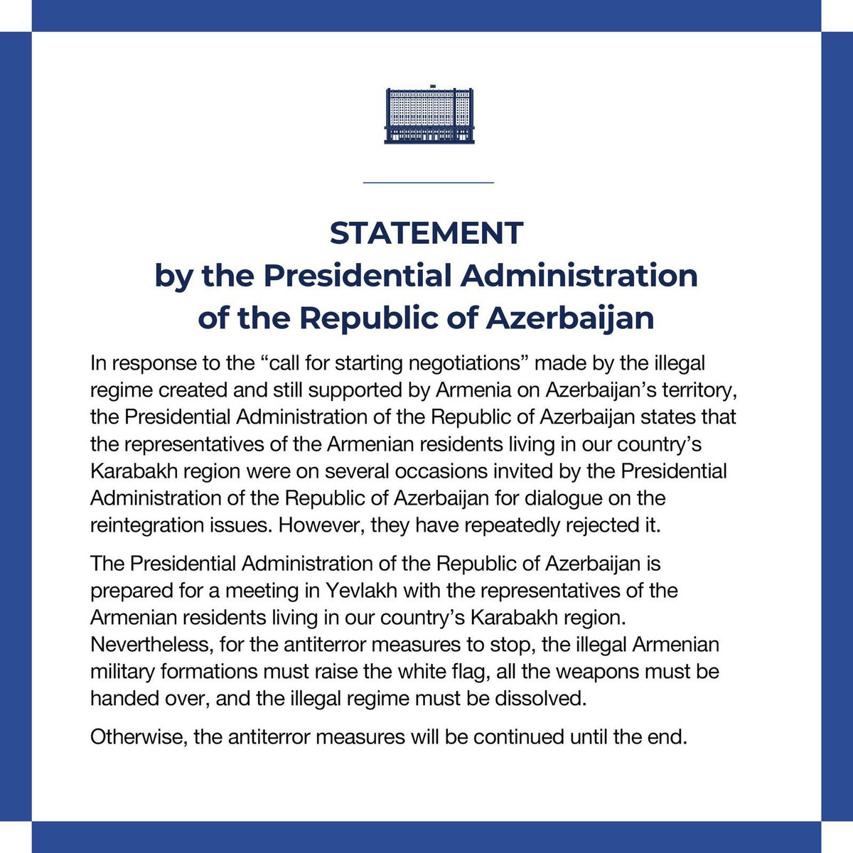eamirov's tweet photo. #KarabakhisAzerbaijan
#StopArmenianOccupation
#StopArmenianTerrorism
#StopArmenianSeparatism
#DontBelieveArmenia https://t.co/ZsQvUKQf1K