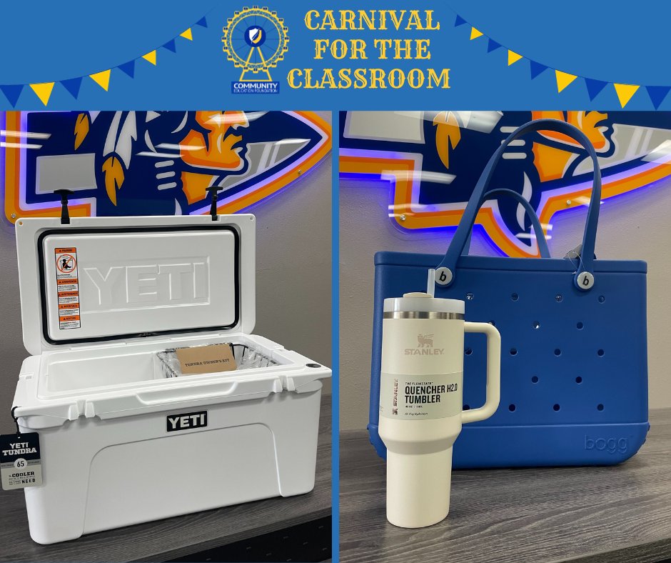 cisdef's tweet photo. To help us kick off C4C, we are raffling off two AMAZING packages!

1) White 65 qt. Yeti Hard Cooler (Valued at $375)

2) Braves Blue Original Bogg Bag &amp; 40 oz Stanely Quencher in Cream (Valued at $135)

Raffle entries are $5 for 1 or $20 for 5

https://t.co/fueOB9nOms https://t.co/MpBtgx4t86