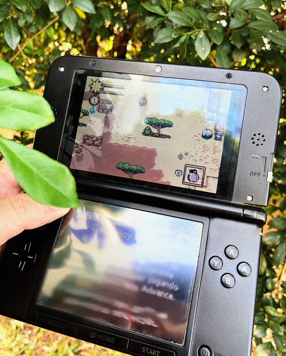 StudioTengukaze's tweet photo. Você sabia que nosso novo jogo Green Memories tem uma versão de GBA? Isso mesmo, você pode pesquisar por "Green Memories" no https://t.co/O4fC8F7LOh e baixar gratuitamente essa versão para jogar no seu GBA ou no seu DS/3DS. 🎮🍃🍀🌿 https://t.co/IWWqStddQ6