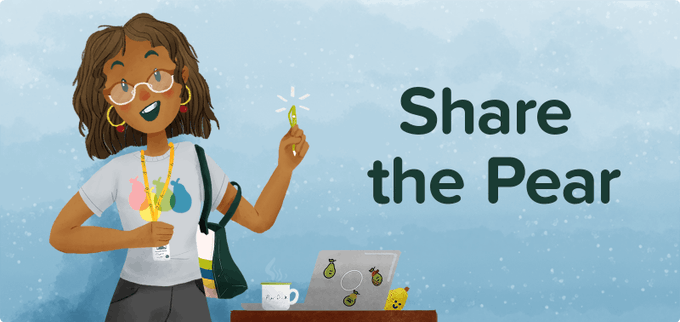PearDeck's tweet photo. This #Peartember, level up your teaching game with #ShareThePear! Pick your training, tell us us about your event, and we'll provide the resources you need. π
π Learn more: https://t.co/AUBwkPwIkq https://t.co/GeqSxOJCDM