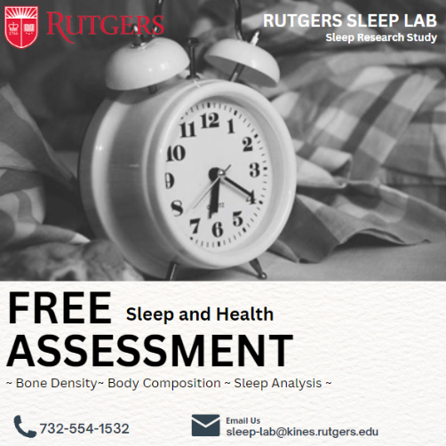Interested in finding more about your sleep and body composition? Look no further, we have the perfect study for you! Click the link in our bio to inquire about the Sleep Architecture and Body Composition study! #rutgerssleeplab #rutgers #sleep