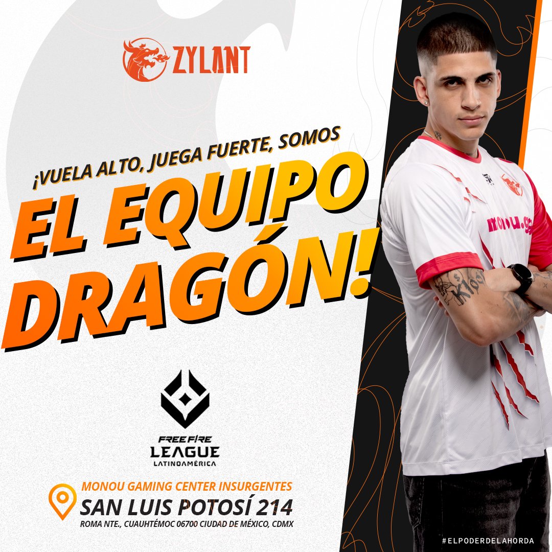 Te invitamos a vivir la Gran Final de la Free Fire League por Zylant Esports el 23 de septiembre en nuestra casa, Monou Gaming Center Insurgentes en San Luis Potosi 214, Roma Norte. 🎮💥 

Ven a apoyarnos, tendremos sorpresas y regalos para los asistentes. 🎉 

#ElPoderDeLaHorda