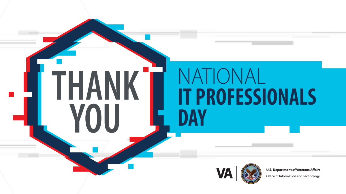 VA_CIO's tweet photo. Happy National #ITProfessionalsDay! ๐ A heartfelt thanks to all the dedicated IT professionals who continuously work to elevate the digital experience for the nation's #Veterans. #DigitalVA #ITWorkforce https://t.co/J6J0rrlmOi