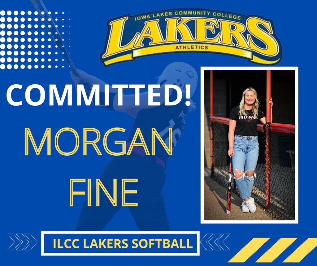 Congrats to senior <a href="/_morganfine/">Morgan Fine</a> for committing to Iowa Lakes! Excited for what is ahead for you. They are getting a great leader and person!