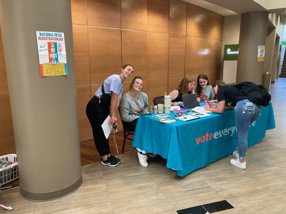 IT’S NATIONAL VOTER REGISTRATION DAY!!! 

Our awesome team has been out registering students today! #getoutandregistertovote