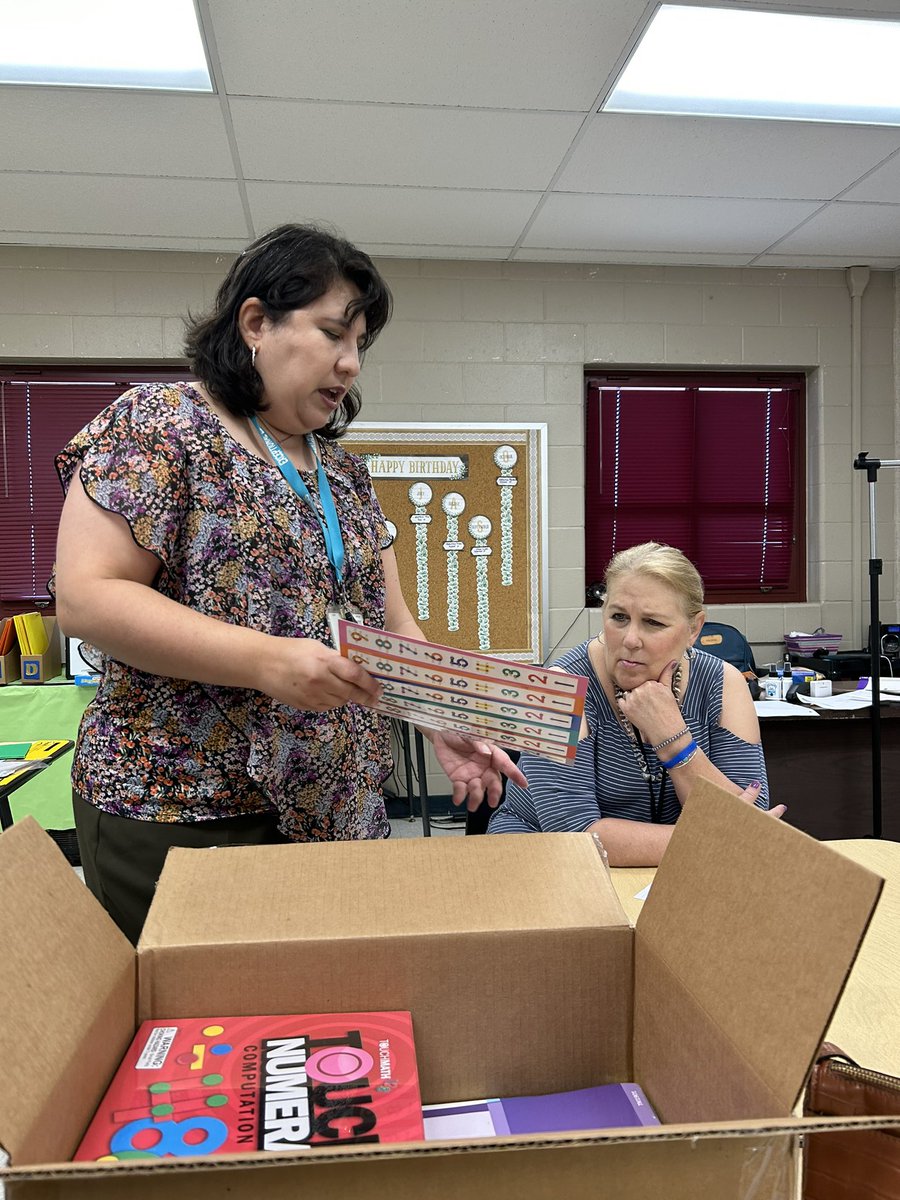 EISDSpecial's tweet photo. Ms. Prystash at LBJ Elementary received training on Leveled Literacy Intervention literacy program and TouchMath by Patricia Valdez. These literacy and math programs will support scholars in their learning.  #MakingADifference @DT_EISDSpecEd @DrH_OnTheEdge https://t.co/19HKBzlT1B