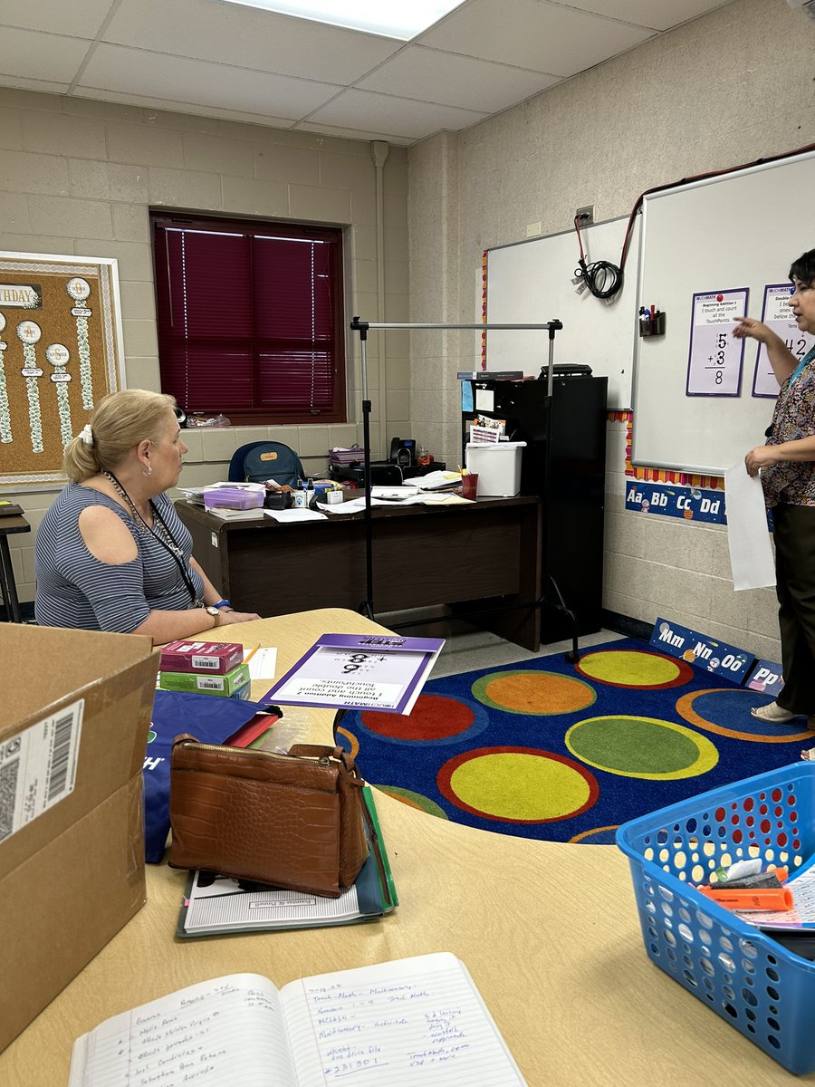 EISDSpecial's tweet photo. Ms. Prystash at LBJ Elementary received training on Leveled Literacy Intervention literacy program and TouchMath by Patricia Valdez. These literacy and math programs will support scholars in their learning.  #MakingADifference @DT_EISDSpecEd @DrH_OnTheEdge https://t.co/19HKBzlT1B