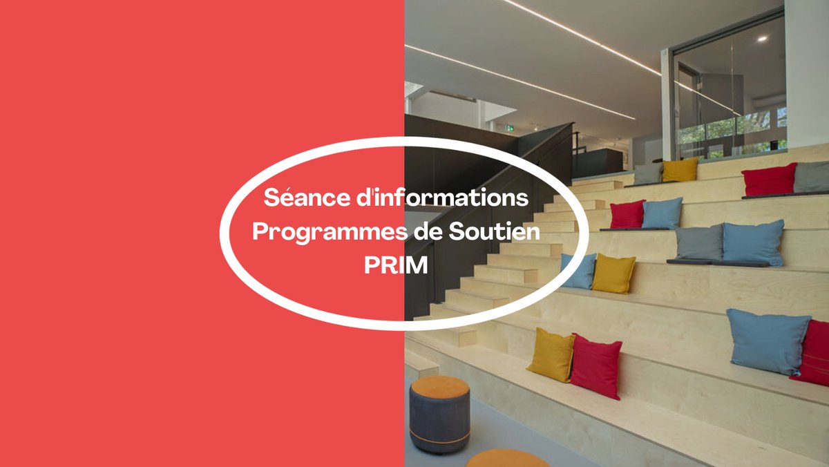 APPEL À PROJETS - La date limite du prochain dépôt approche, venez nous rencontrer lors de la prochaine séance d'informations sur nos programmes de soutien!

⏰Mardi 16 septembre de 10h à 12h