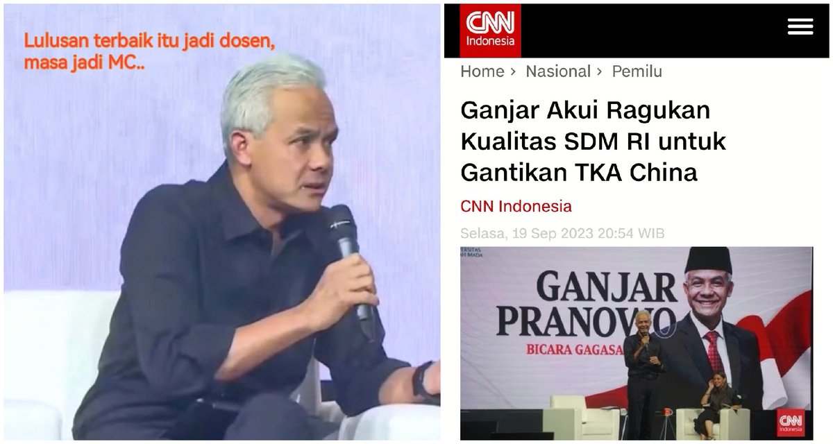 ekowboy2's tweet photo. Merendahkan SDM RI tak mampu bersaing dg TKA China lalu menyepelekan profesi MC &amp; jurnalis..

Makin kelihatan watak aslinya.. 
Silahkan rakyat menilai!! https://t.co/opNAe0UJuL