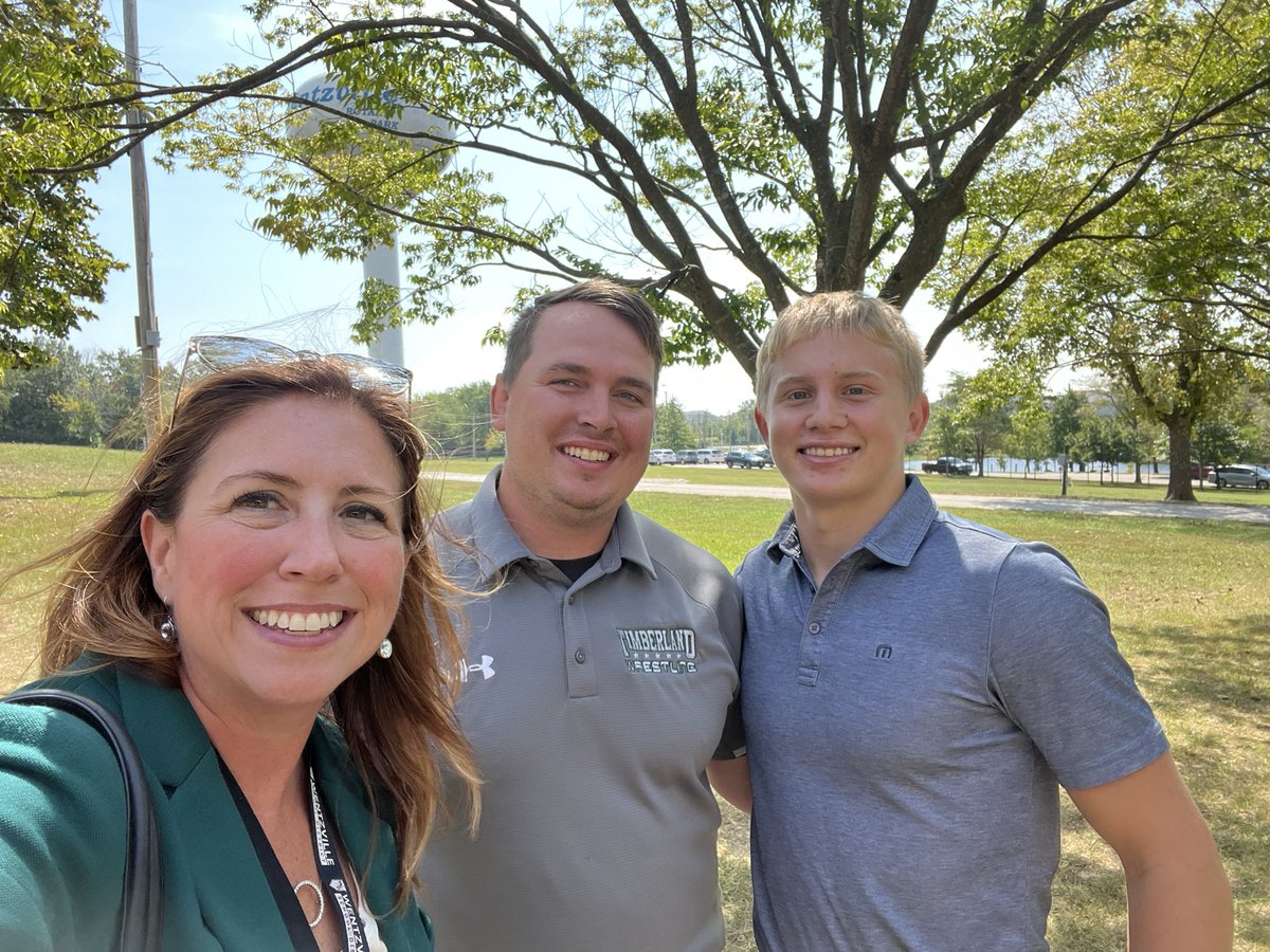 Excited to recognize Ty Shelton from Timberland as our student of the month at the Wentzville Rotary meeting.  Thanks also to his coach, Jesse Freise, for joining us!  💚💙<a href="/thsprincipal1/">Timberland Principal</a> #WeAreWentzville