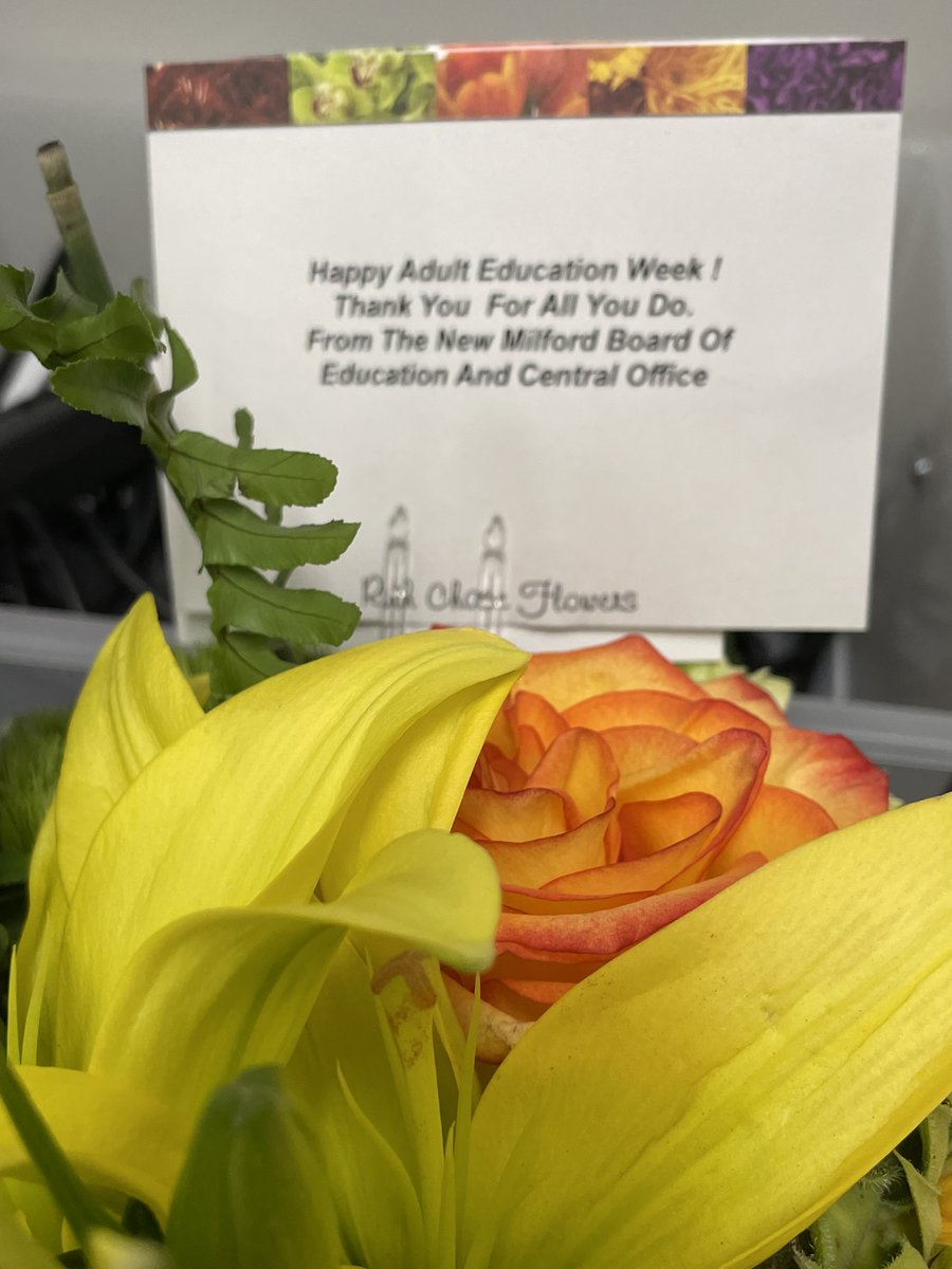 Look what we got today. Always nice to be appreciated! Thank you BOE and Central Office.
