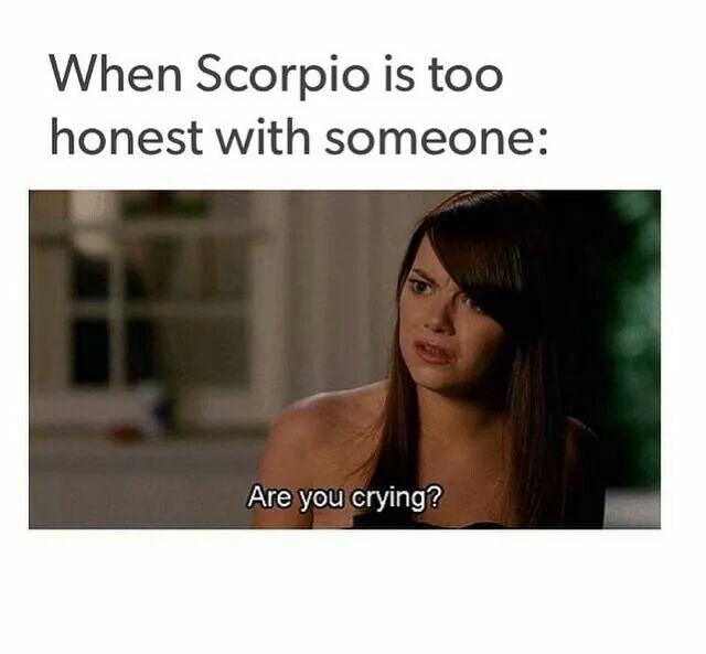 ScorpioSeason's tweet photo. When a Scorpio is too honest with someone... https://t.co/YwGWrrqQZS